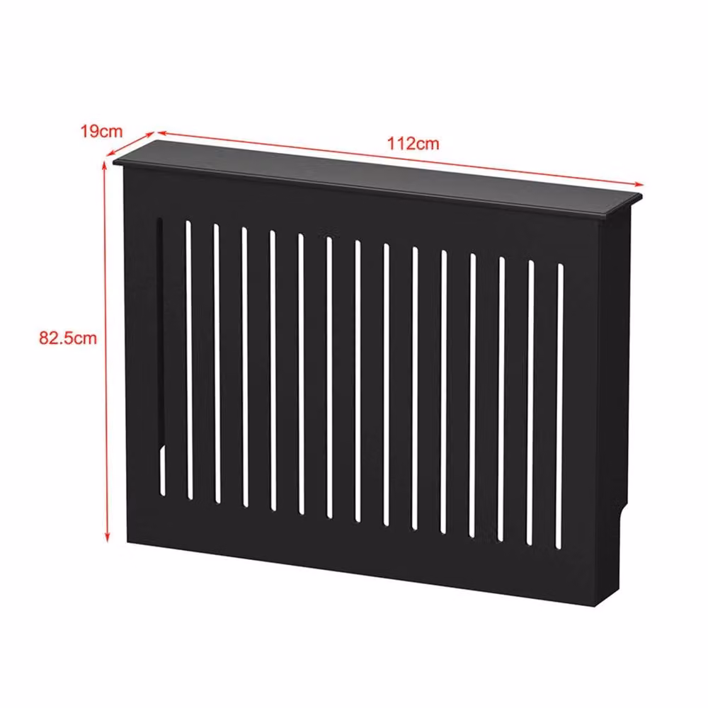 FORGEVIO Radiator Cover Cabinet in Black, Medium – 2