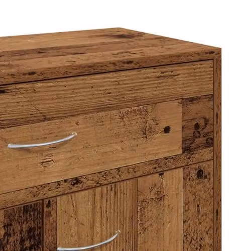 vidaXL Modern Sideboard in Old Wood Brown, W/D/H: 60 x 30 x 75 cm – 4