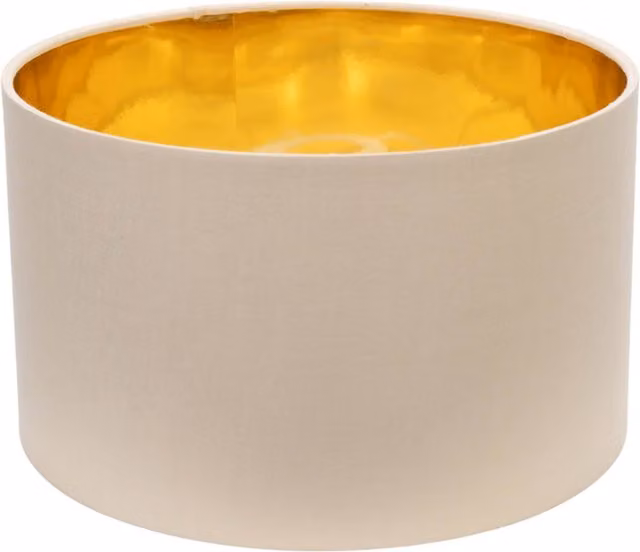 ValueLights Reni Small Natural Ceiling Shade with Metallic Gold Inner