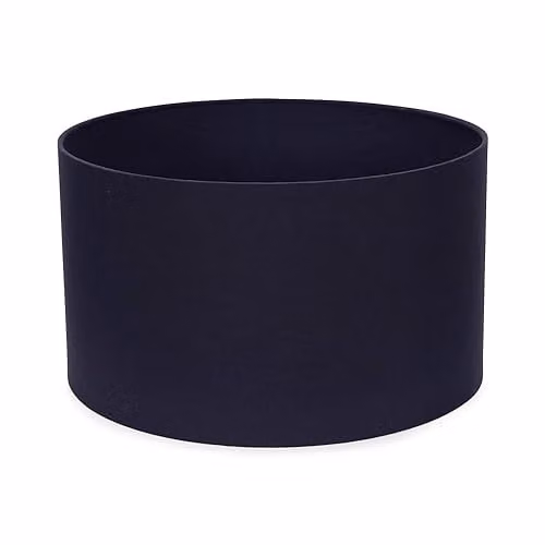 ValueLights Reni Modern Blue Fabric Cylinder Drum Ceiling Lamp Shade, Width: 35 cm – 1