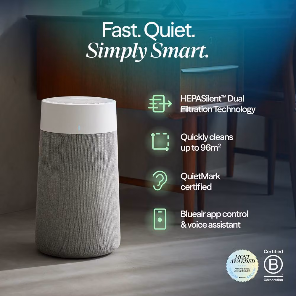 Blueair Blue Max 3250i Air Purifier in Grey with App Control and Washable Pre-Filter – 2
