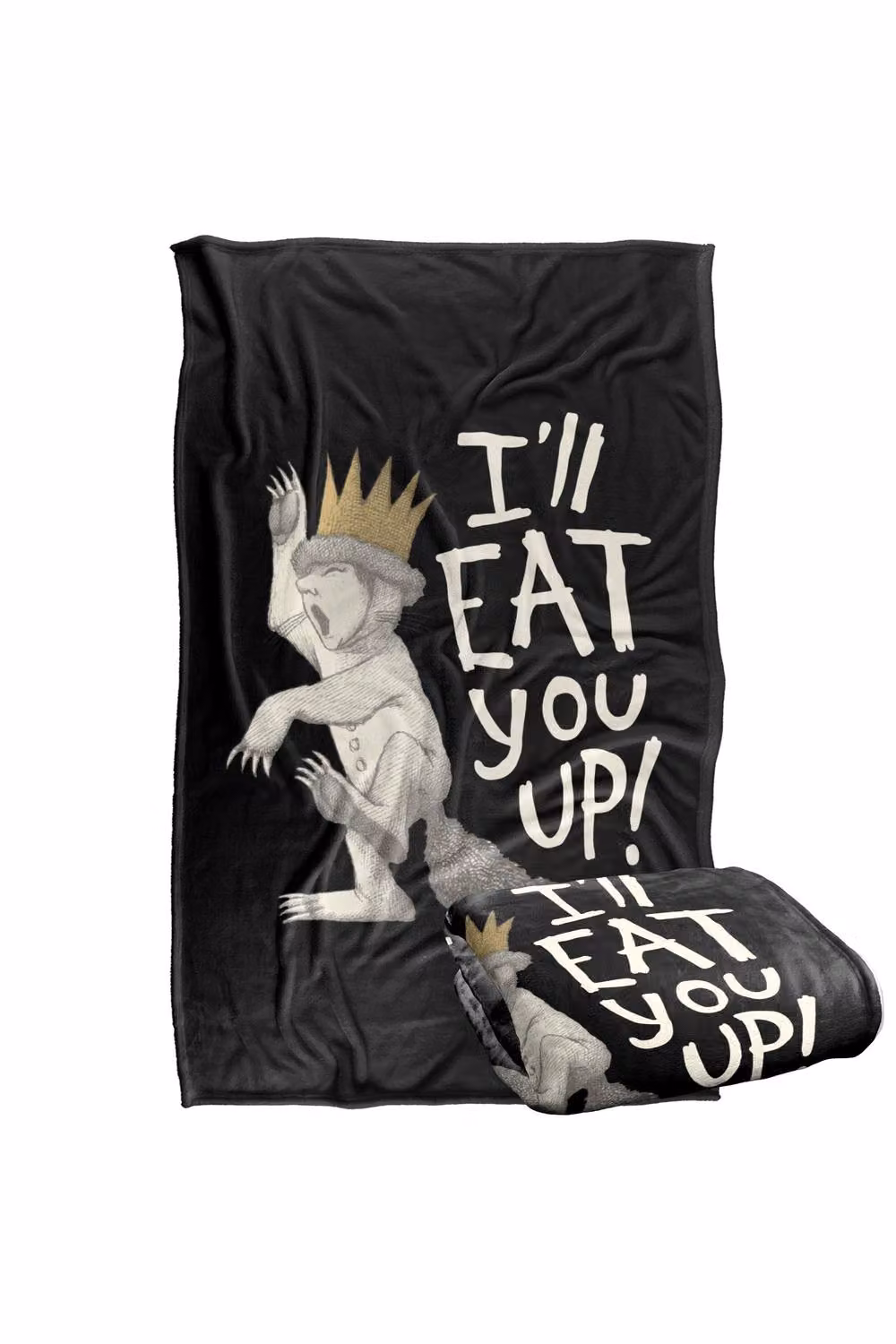 LOGOVISION Where The Wild Things Are Eat You Up Super Soft Fleece Throw Blanket, Multicolour, W: 91 cm, D: 147 cm – 7