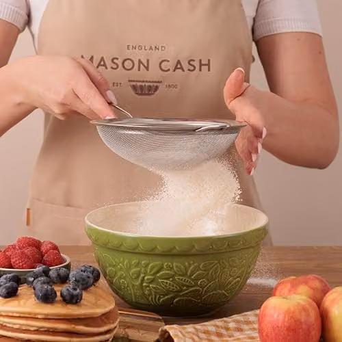 Mason Cash In the Forest Hedgehog Stoneware Mixing Bowl, Green, 1.1 l, Diameter: 21 cm – 2