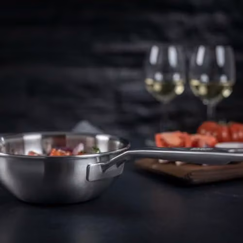 Kuhn Rikon Culinary Fiveply Chef's Saute Pan, Silver, Diameter: 16 cm – 2