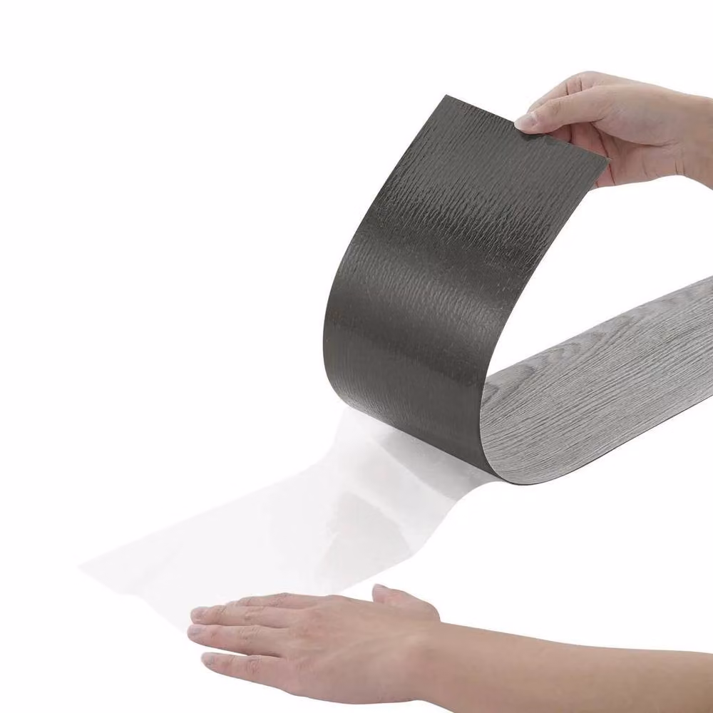 SPETLEK 36-Piece Self-Adhesive Wood-Look PVC Floor Tiles in Grey, W: 52 cm, L: 1000 cm – 3