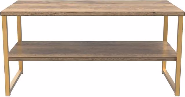 2 U Tamworth XXL Coffee Table in Dark Brown and Gold – 1