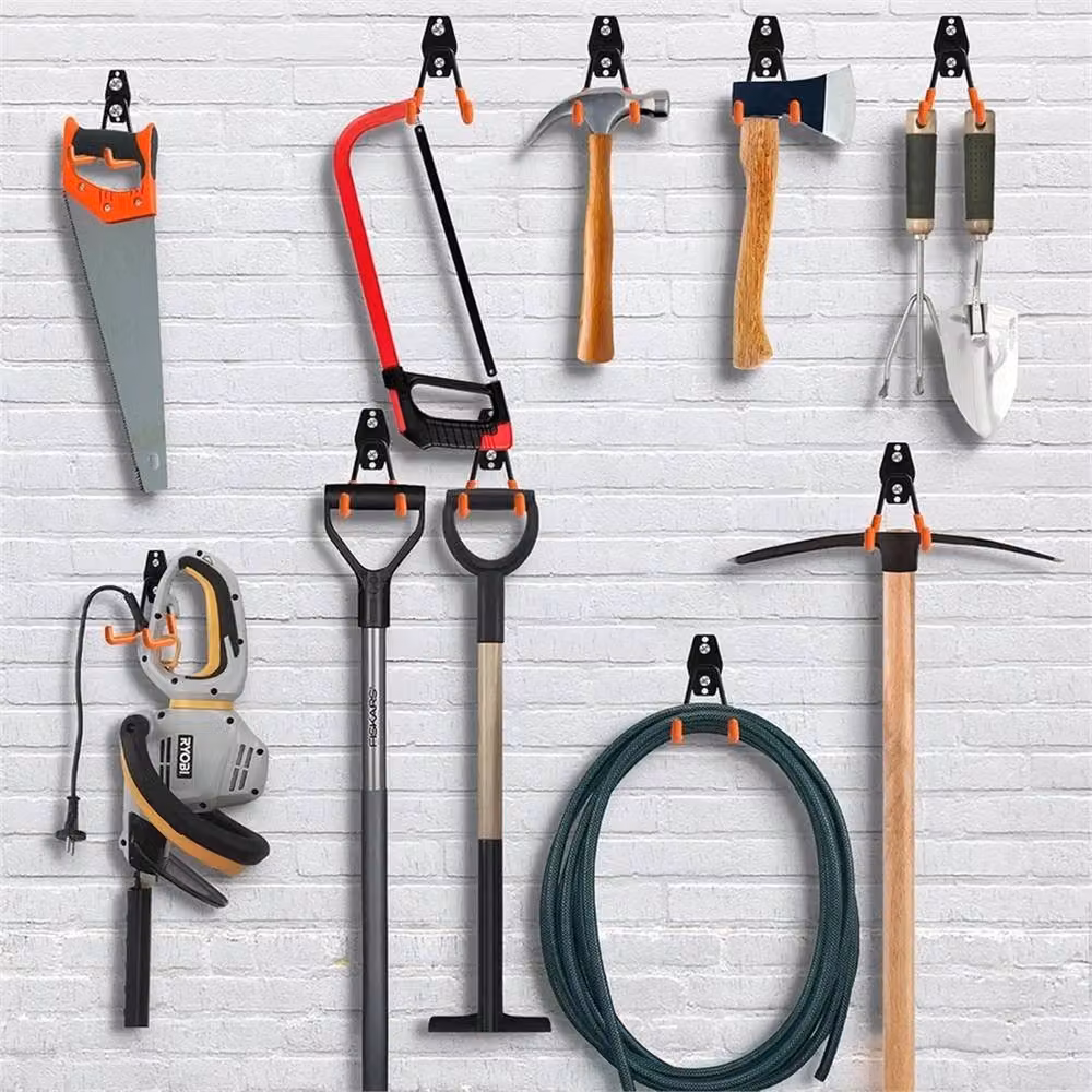 KORVIXA 14-Pack Heavy Duty Steel Garage Wall Hooks in Black – 3