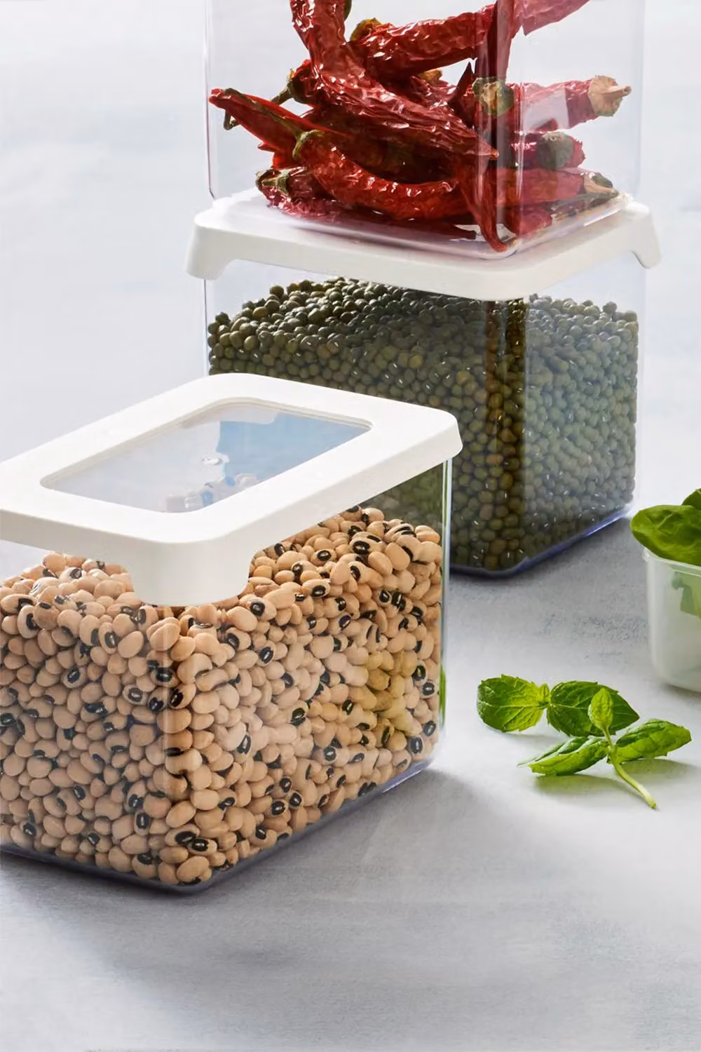 GastroMax Airtight Stackable Dry Food Keeper, Transparent, 0.8 l – 4