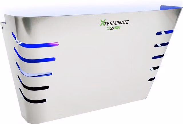 Xterminate 6W LED Wall Mounted Sticky Fly Trap Killer Glue Board in Silver