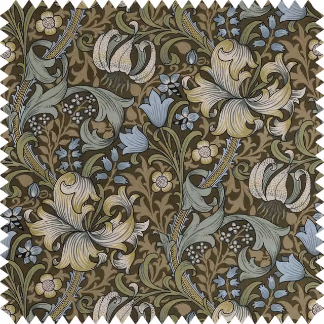 House of Hackney Golden Lily Recycled Performance Fabric in Green