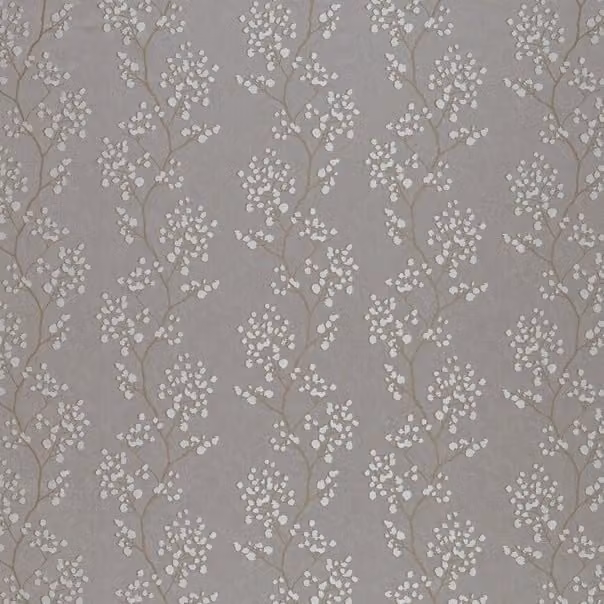 Ashley Wilde Blickling Fabric in Stone, Grey and Silver