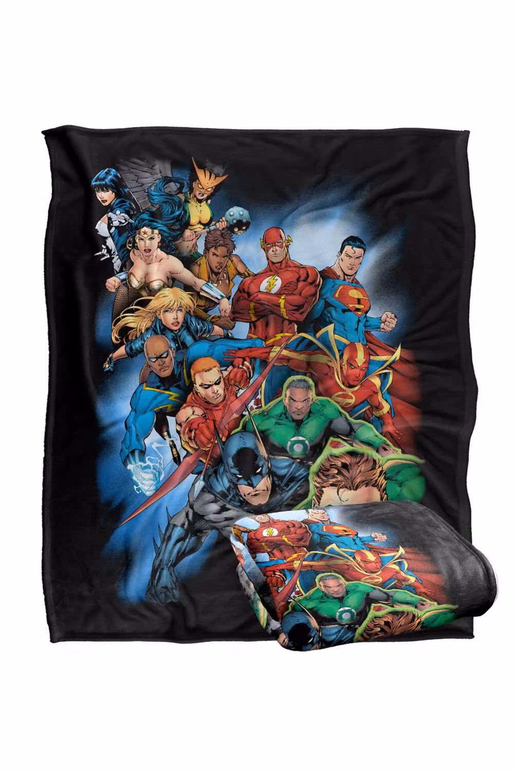 LOGOVISION Justice League Heroes Unite Super Soft Silky Touch Fleece Throw Blanket, Multicolour, W: 152.4 cm x L: 127.0 cm – 7