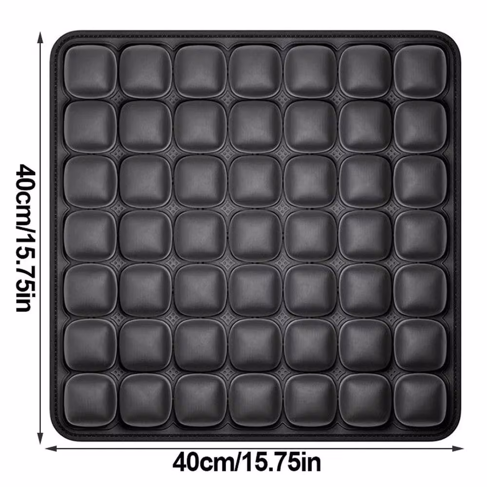VOGREX Inflatable 3D Pressure Relief Travel Seat Cushion in Black – 2
