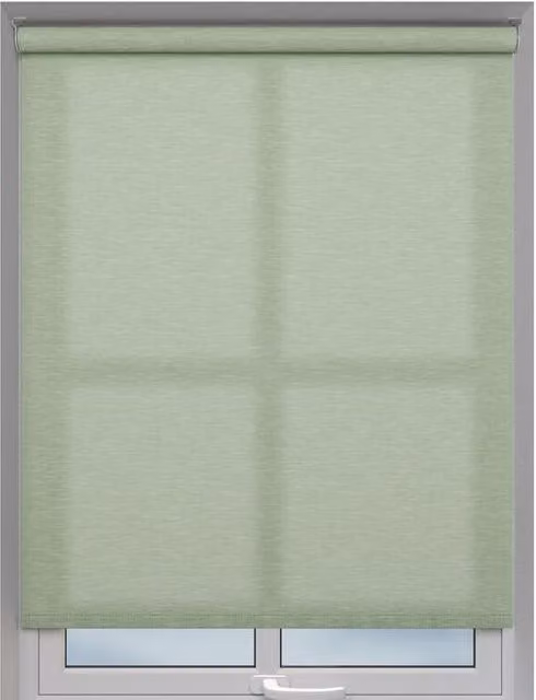 Terrys Kaya Made to Measure Semi-Transparent Green Textile Roller Blind