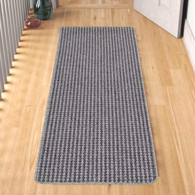 Desire Rugs Eden Non Slip Washable Dirt Trapper Indoor Runner Mat, Grey, W: 57 cm, L: 200 cm