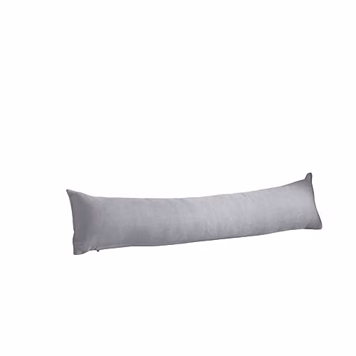 Alan Symonds Silver and Grey Velvet Chenille Draught Excluder W/D/H: 90 x 15 x 15 cm – 2