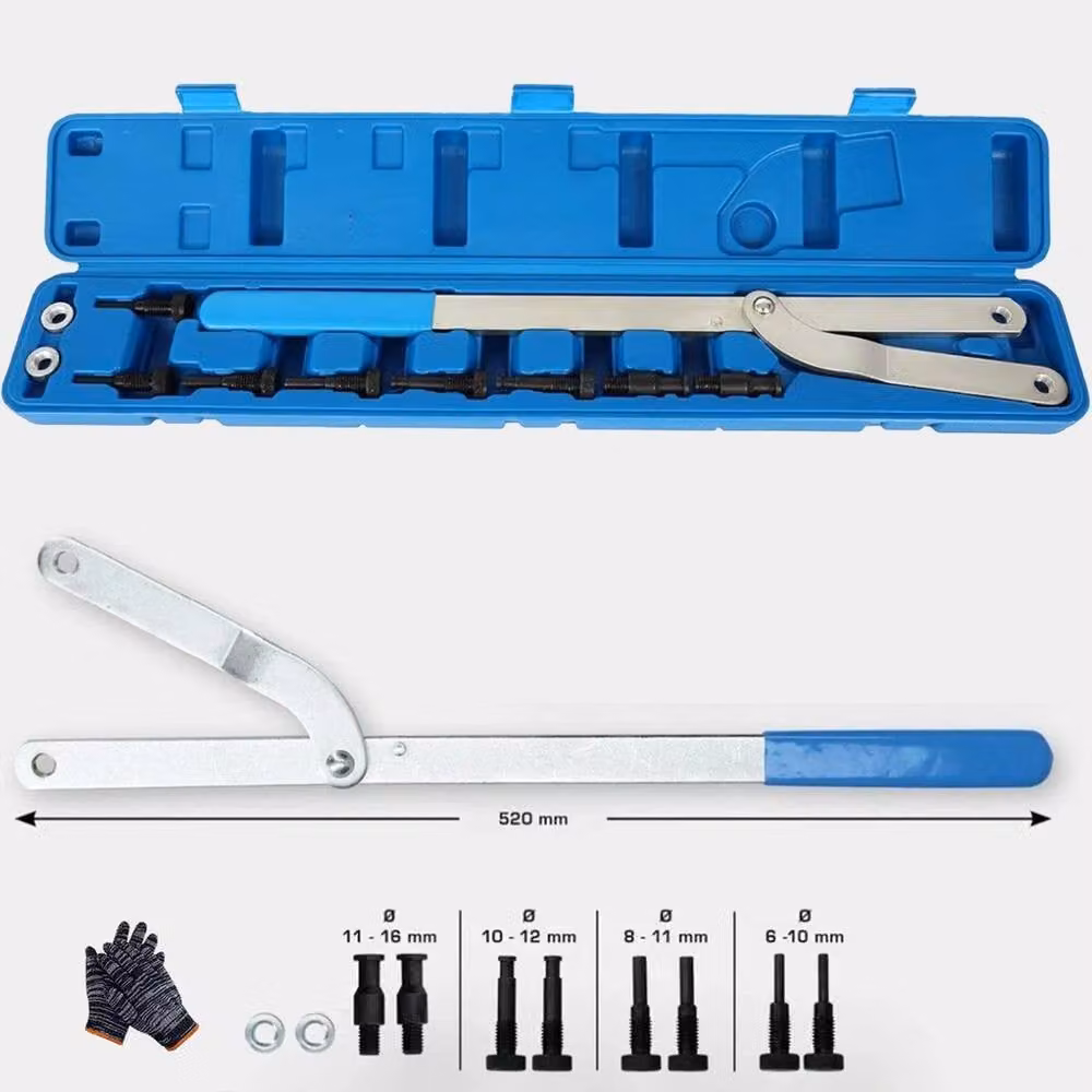 Ventryn Blue Steel Universal Camshaft Sprocket Holder and Cam Pulley Holding Tool Wrench – 2