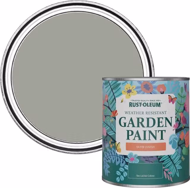 Rust-Oleum Water-Based Garden Paint in Satin Finish, Green, 0.75 l