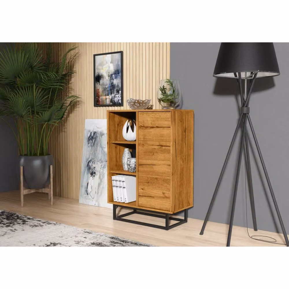 Mex Furniture LTD Elysian Loft Sideboard in Dark Oak and Dark Brown – 2