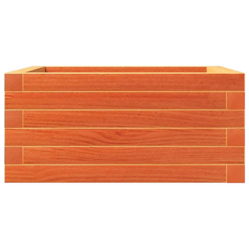 Berkfield Home Garden Planter in Brown Solid Wood Pine, W/D/H: 50 x 50 x 23 cm – 2