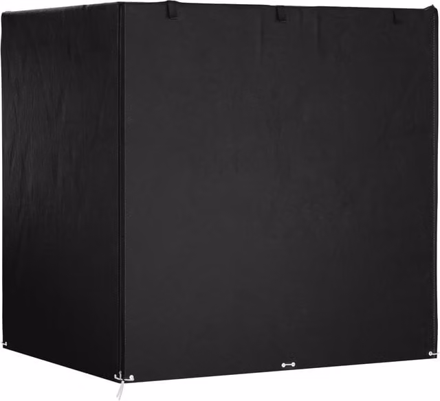 Berkfield Home Water-Repellent Polyethylene Swing Bench Cover in Black, W/D/H: 220 x 177 x 220 cm – 1