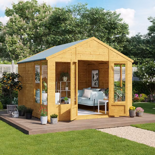BillyOh Holly Tongue and Groove Apex Summerhouse in Brown