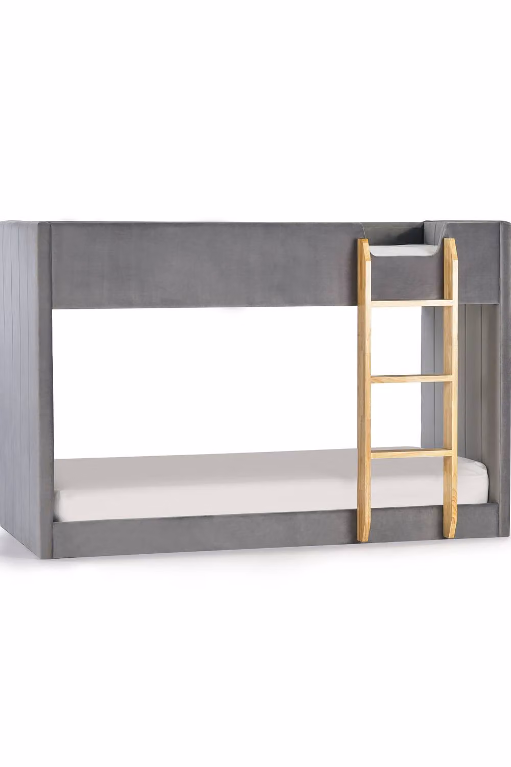 Julian Bowen Daytona Single Grey Velvet Upholstered Bunk Bed Frame – 2