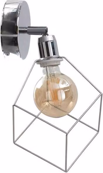 Netlighting Ruben Silver Wall Lamp with E27 Socket, 22 cm