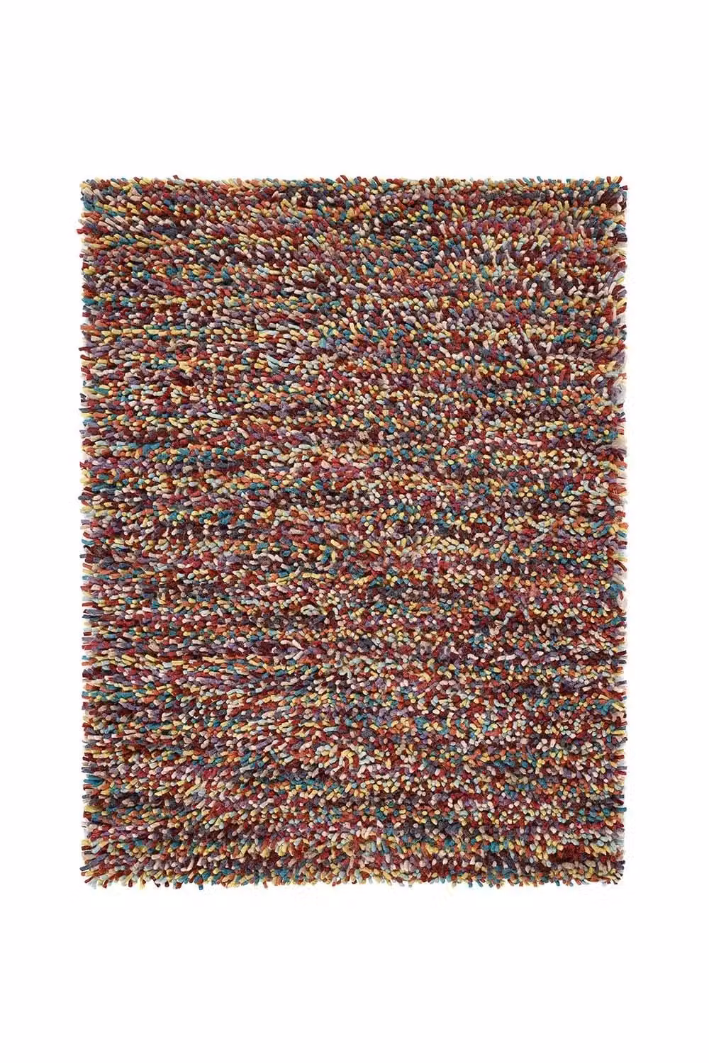 Rugs Direct Origin Rocks Shaggy Multicolour Wool Rug W: 80 cm, L: 150 cm – 2