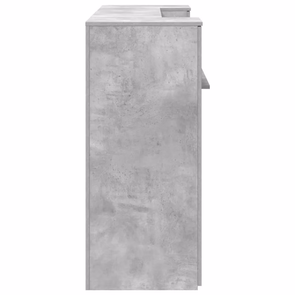 Berkfield Home Reception Desk in Concrete Grey, W/D/H: 180 x 50 x 103.5 cm – 2