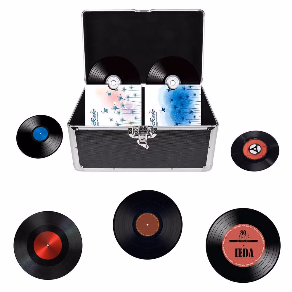 SPETLEK Black 7 Inch Singles Vinyl Record Storage Carry Case – 3