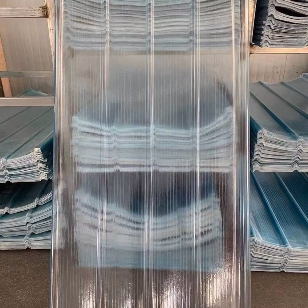 NESTLUNE 5-Piece High Impact Clear Corrugated PVC Plastic Sheets, W: 120 cm, H: 90 cm – 2
