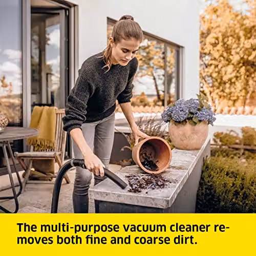Kärcher WD 3 Wet and Dry Vacuum Cleaner with Blow Function, Yellow, 17 L – 2