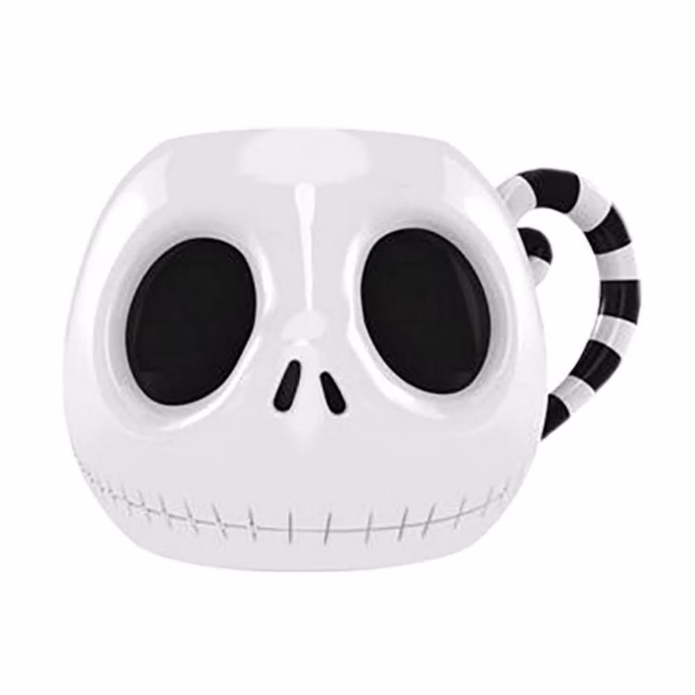 Nightmare Before Christmas 3D Jack Skellington Ceramic Mug in White – 2