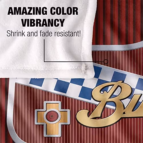 Trevco White Buick Emblem Silky Touch Super Soft Fleece Throw Blanket W/D/H: 152 x 127 cm – 3