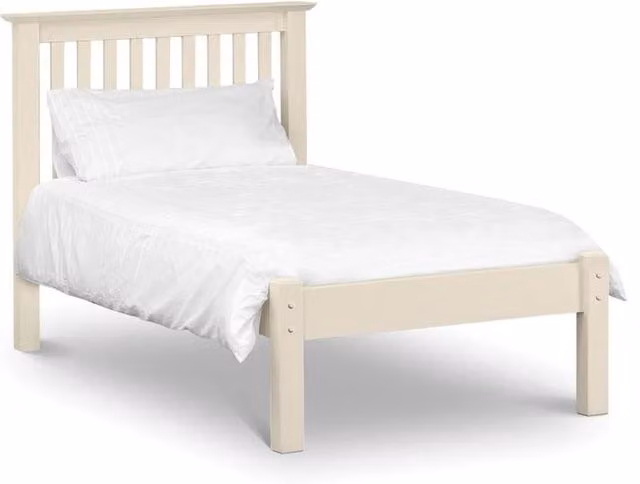 Cheshire Juniper White Low Footend Single Bed, W/D/H: 90 x 200 cm