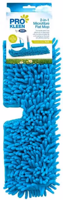 Bedsland ProKleen 2 in 1 Microfibre Flat Mop Refill Pad for Floors, Blue – 1
