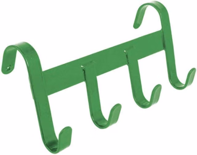 Betley Butterfly Four Hook Metal Stable Hanger in Green