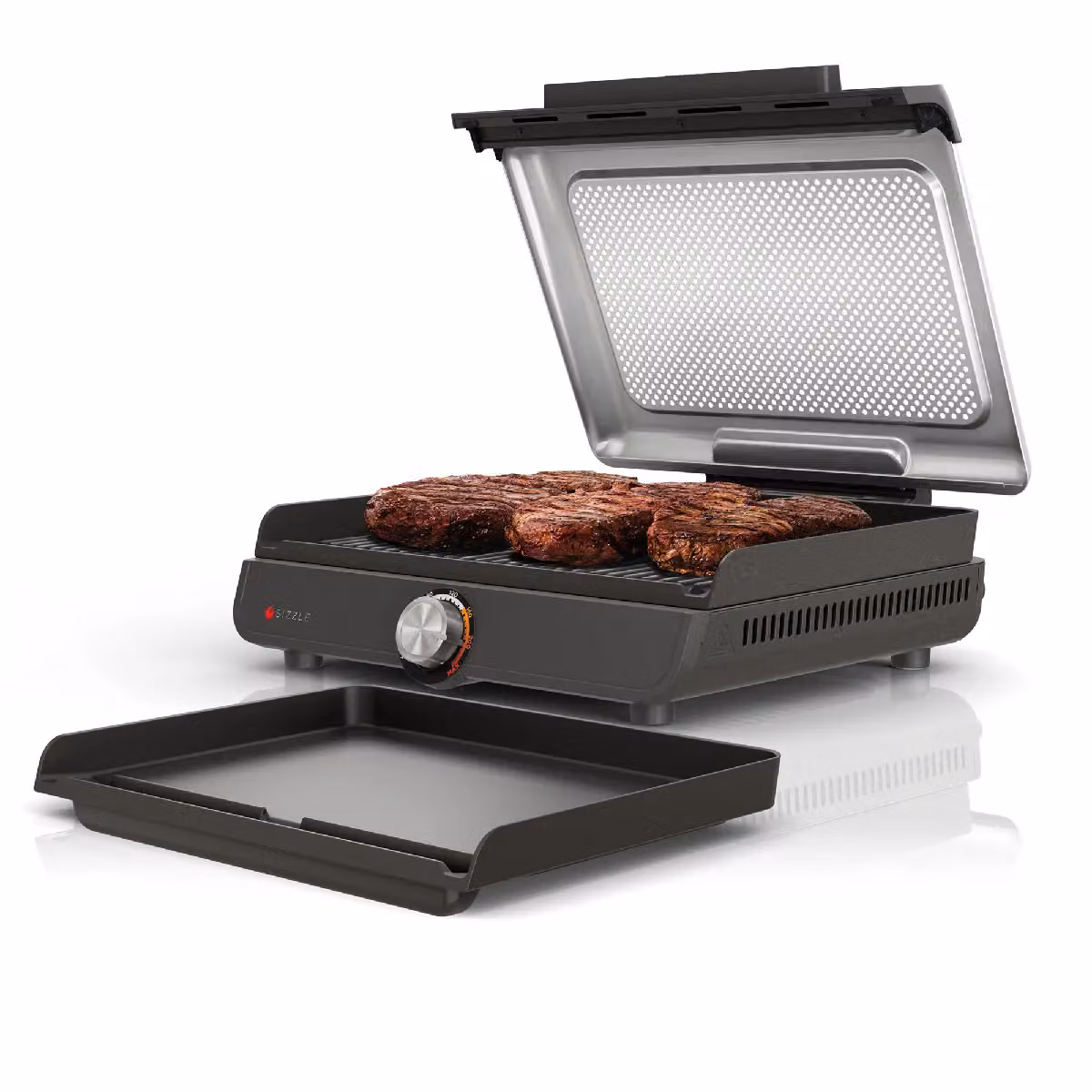 Ninja Sizzle Low Smoke Indoor Grill and Flat Plate GR101UK in Black – 2