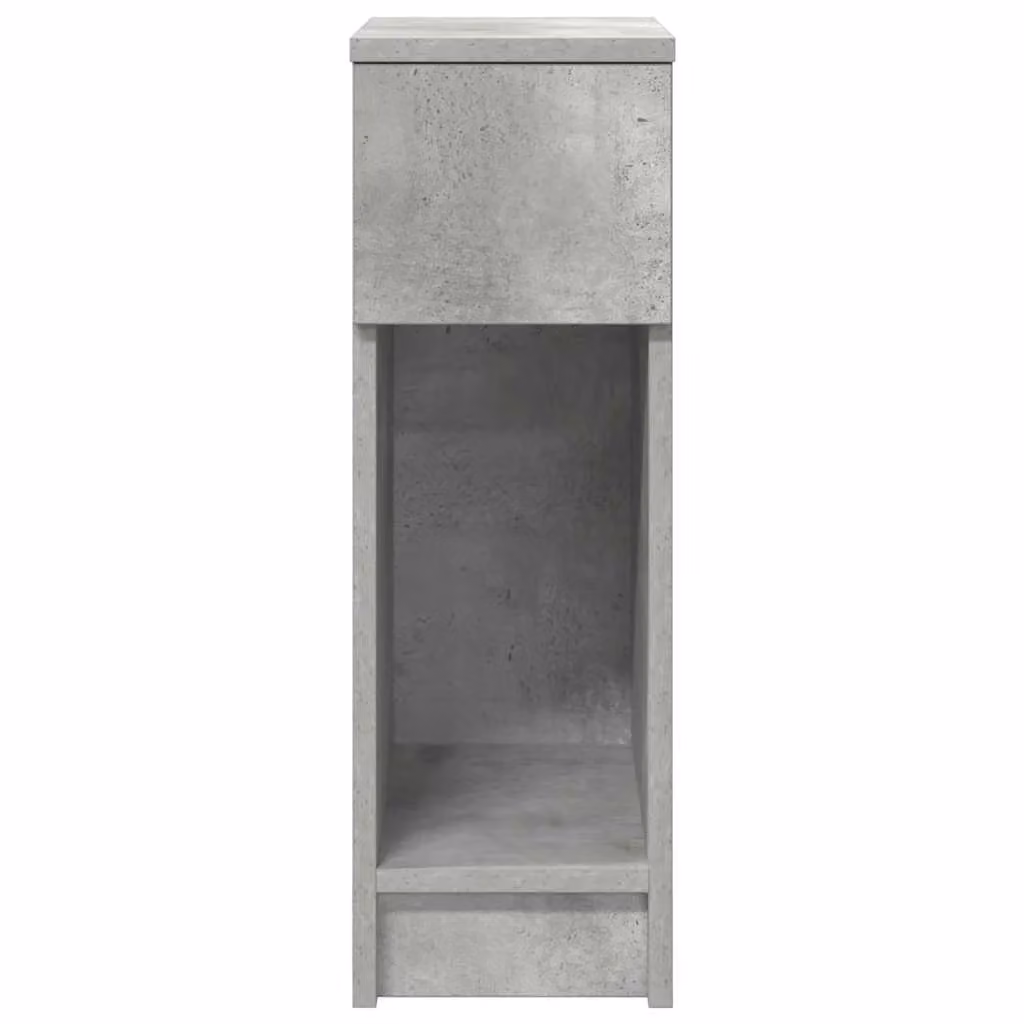 Berkfield Home Bedside Cabinet with Drawer in Concrete Grey, W/D/H: 20 x 36 x 60 cm – 2