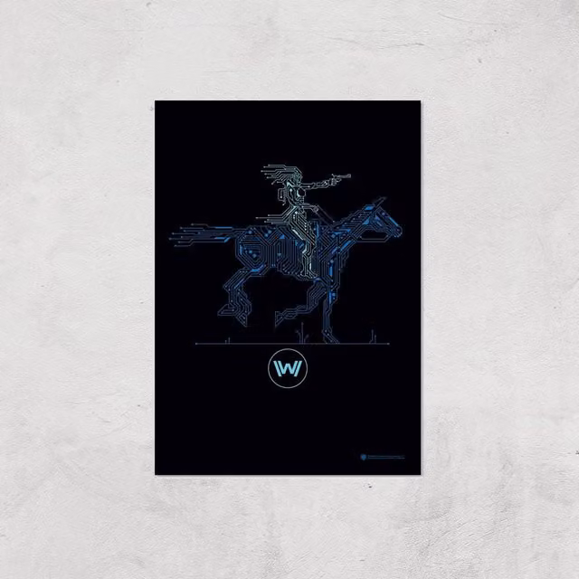 Westworld Core Permissions A2 Giclee Art Print, Multicolour and Black Typography Graphic Poster