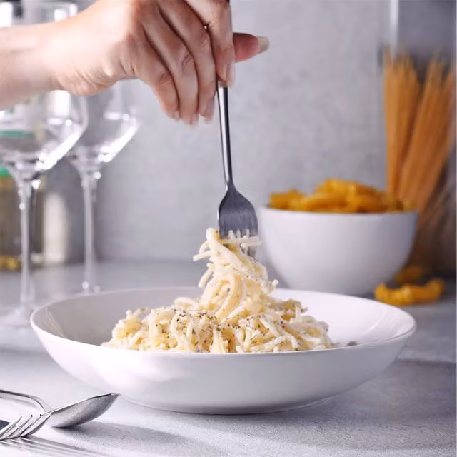 Maison & White Porcelain Pasta Bowls, Set of 4, White