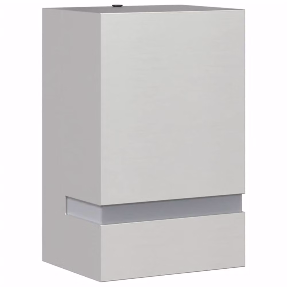 Berkfield Home Modern Rectangular Outdoor Wall Light in Silver Stainless Steel – 2