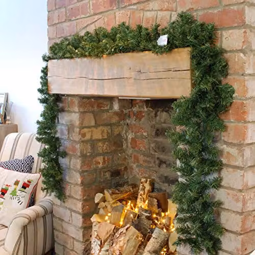 Samuel Alexander Plain Green Christmas Garland Decoration, 270 x 25 cm – 2