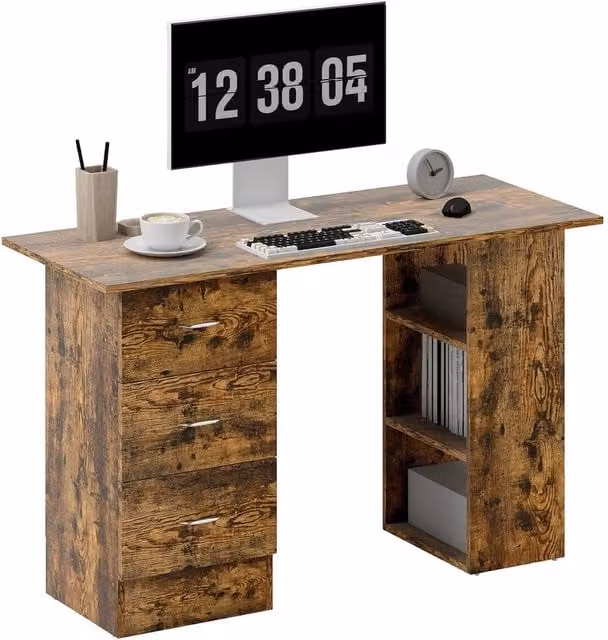 SPETLEK Brown Computer Desk for Home Office – 1