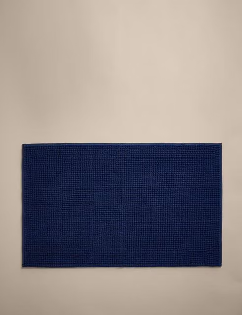 M&S Bobble Bath Mat in Midnight Blue