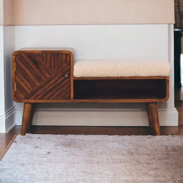 Artisan Furniture Mango Wood Telephone Table in Brown