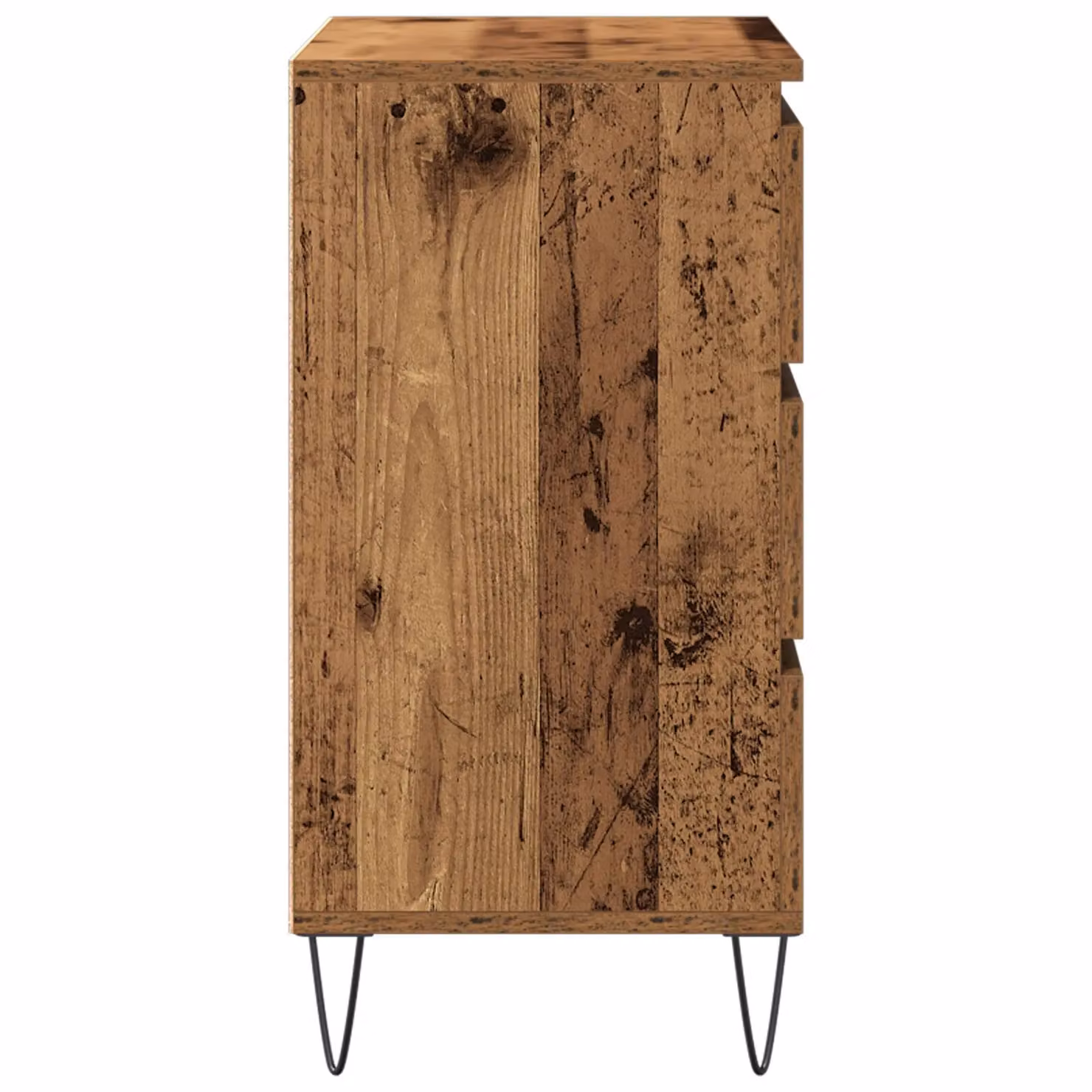 Berkfield Home Rustic Sideboard with Drawers in Brown, W/D/H: 60 x 35 x 70 cm – 3