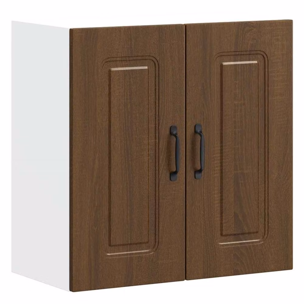 Berkfield Home Kalmar Wall Mounted Kitchen Cabinet in Brown Oak Engineered Wood, W/D/H: 60 x 20 x 31 cm – 2