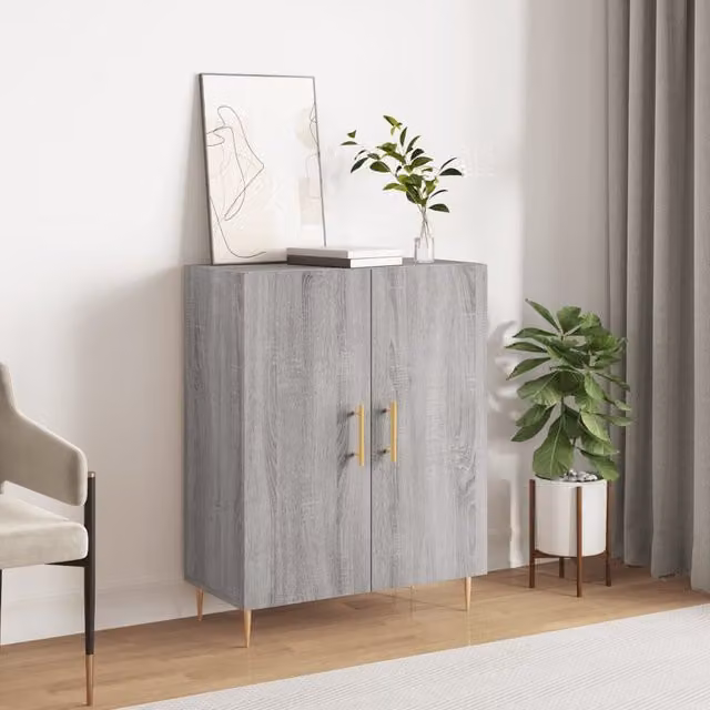 Berkfield Home Grey Sonoma Sideboard in Engineered Wood W/D/H: 69.5 x 34 x 90 cm – 1